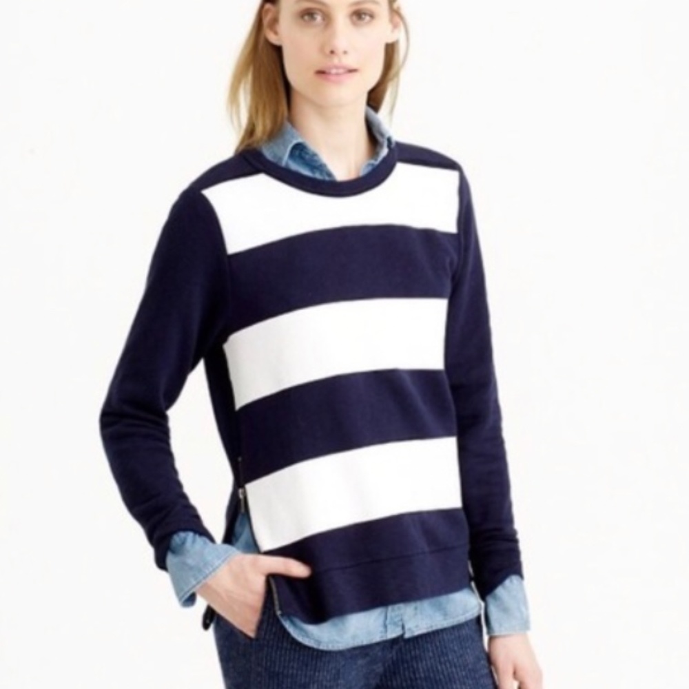 J Crew striped sweater
